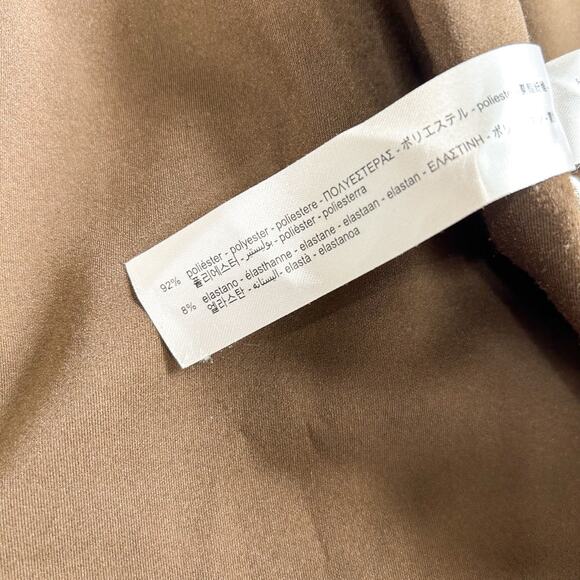 Zara Faux Suede Contrast Collar Belted Hooded Wrap Coat Women’s Size XS - Picture 9 of 9